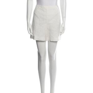 Akris waffle texture flare out shorts xl